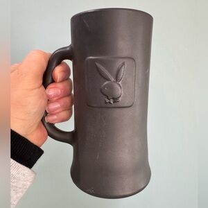 Vintage 1970s PLAYBOY Club Glass Beer Drinking Glassware Stein Mug Bunny Logo